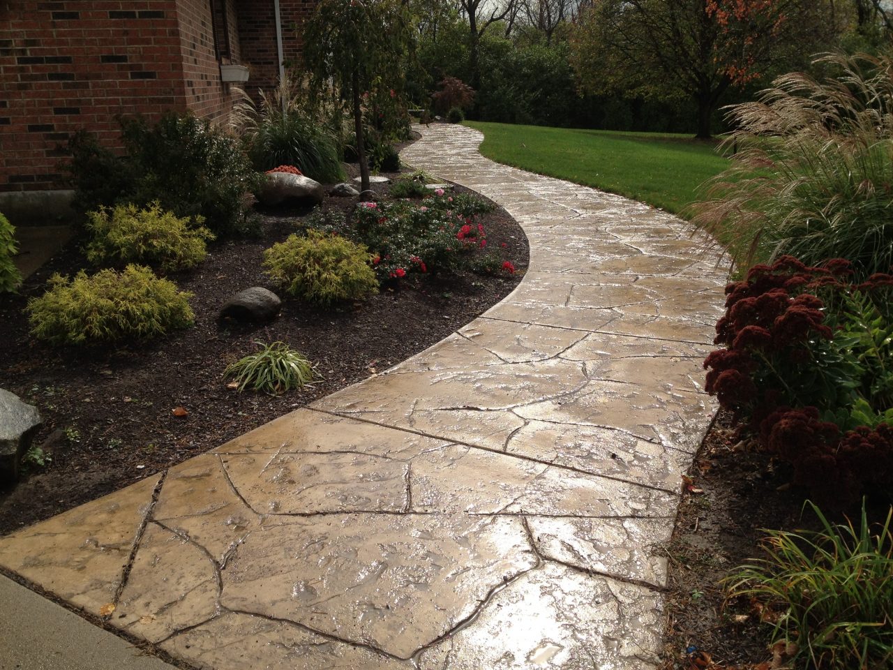 Decorative Stamped Concrete Walkways Concrete By Design